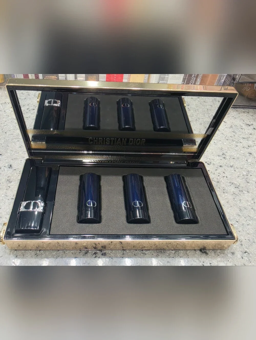 Dior lipstick clutch